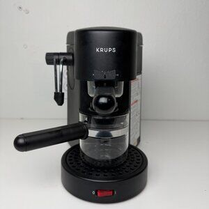 Vintage KRUPS Bravo Plus 872 Espresso & Cappuccino Maker With Carafe and Acces